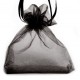 Bolso de organza ± 12x9cm - Negro